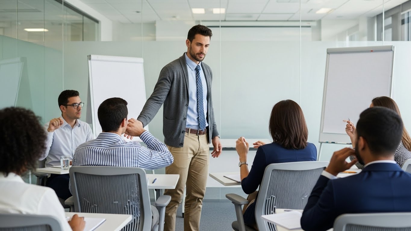 Formation groupe difficile avec formateur
